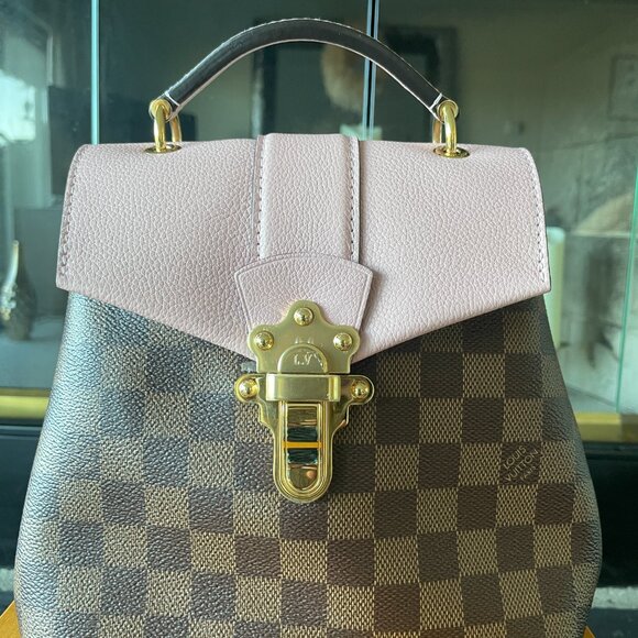 100% Authentic Louis Vuitton  Damier Ebene Clapton Backpack Magnolia main image 15